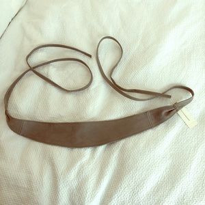 NWT Anthropologie Leather Obi Belt